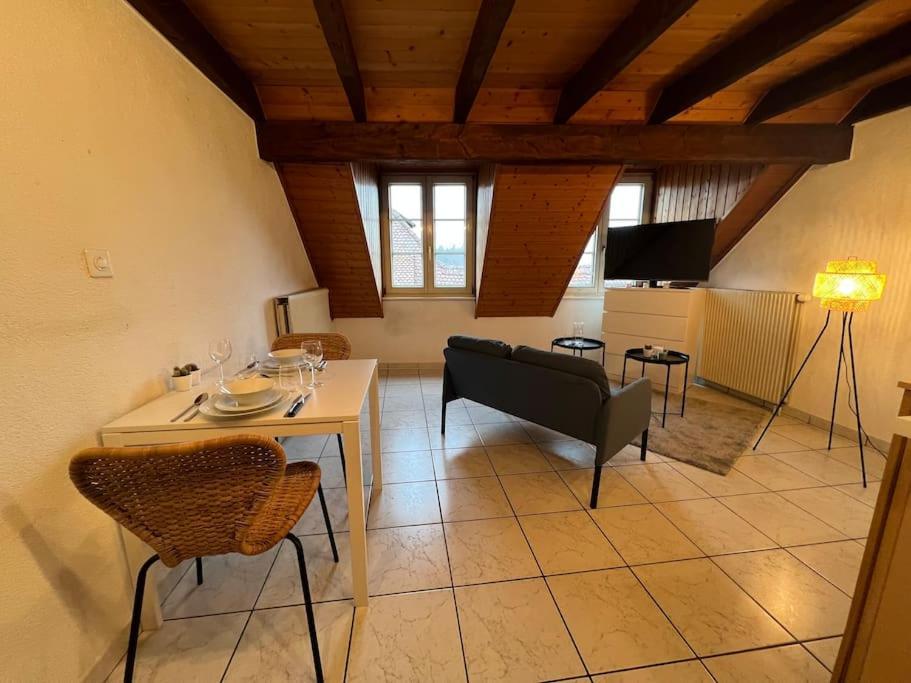 Charmant Appartement En Duplex A Поррантрюї Екстер'єр фото
